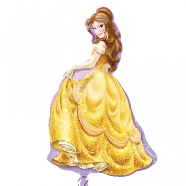 Aluminiumballong i form av prinsessan Belle "Beauty and the Beast" 60X99 cm