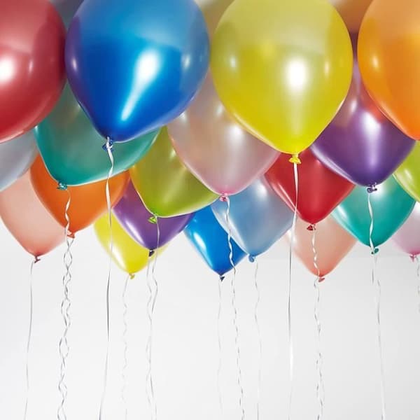 100 ballonger 10 tums födelsedagsballonger perfekta för födelsedagar, bröllop och dop.