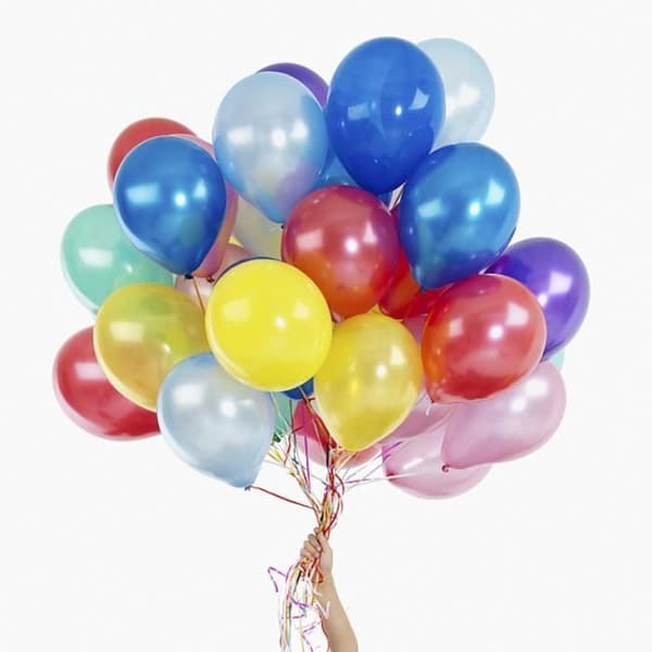 100 ballonger 10 tums födelsedagsballonger perfekta för födelsedagar, bröllop och dop.