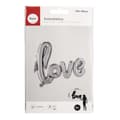 Miniatyrbild 2 av 2: Ballong i aluminium Skrift Love Silver 100x68cm