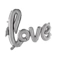 Miniatyrbild 1 av 2: Ballong i aluminium Skrift Love Silver 100x68cm
