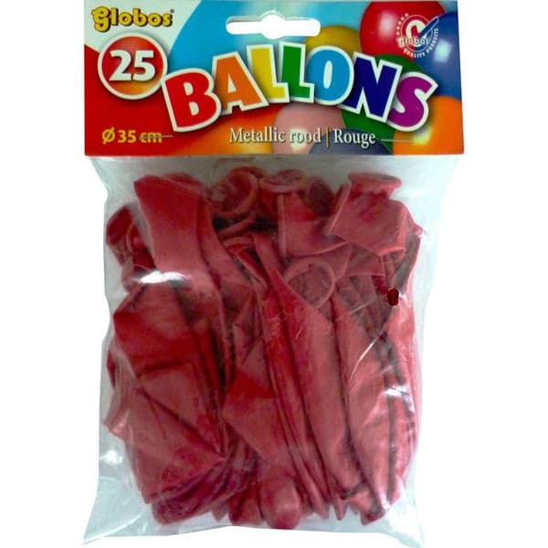 Ballonger - 100 % latex - 30 cm - Röd - Professionell kvalitet - Heliumfyllbar