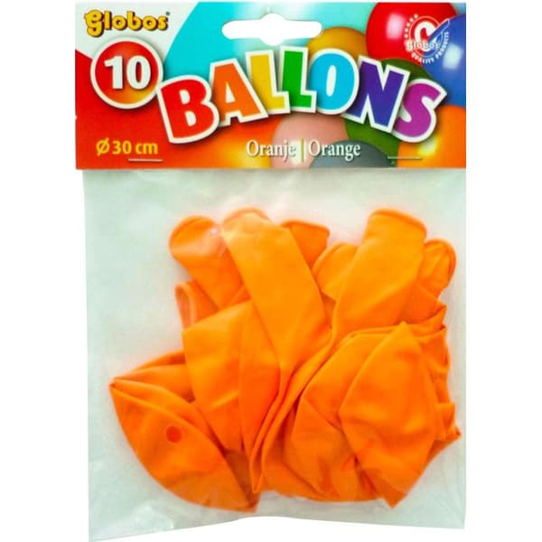 Inget av påfyllbara orange ballonger 10 stycken