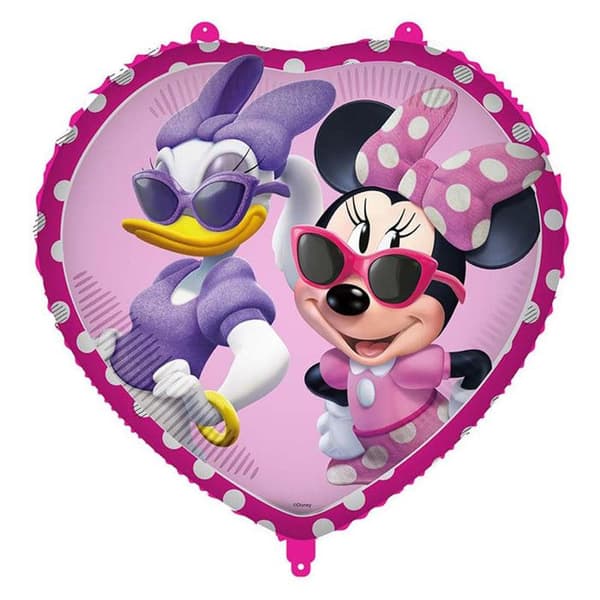 Ballong - Minnie - Hjärta - 45 cm - Aluminium - Födelsedagsfest