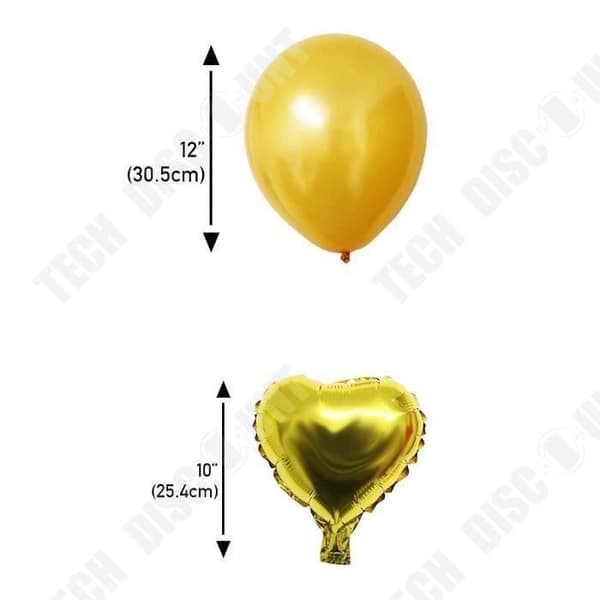 TD® Set med 105 Flerfärgade Latex Guld Vit & Svart folieballonger Dekorationer - För födelsedagar, fester - Dekoration