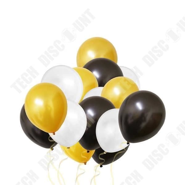TD® Set med 105 Flerfärgade Latex Guld Vit & Svart folieballonger Dekorationer - För födelsedagar, fester - Dekoration