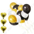 Miniatyrbild 1 av 4: TD® Set med 105 Flerfärgade Latex Guld Vit &amp; Svart folieballonger Dekorationer - För födelsedagar, fester - Dekoration