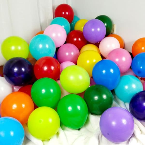 Ballonger - TD® - Blandade färger - 100 stycken - 10 tum - Matt latex