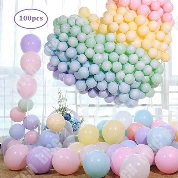 TD® 100 bitar Latexballong Pastellfärg med pump-ballongdekoration Dop Bröllop Alla hjärtans dag-Dekorativ latexballong