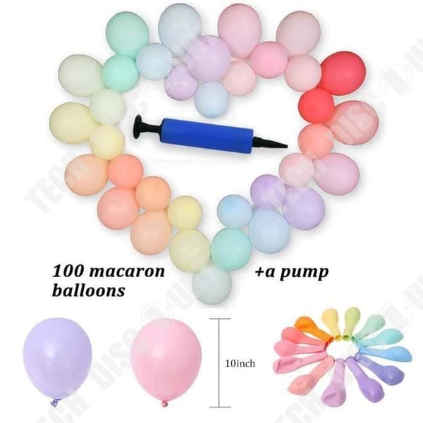 TD® 100 bitar Latexballong Pastellfärg med pump-ballongdekoration Dop Bröllop Alla hjärtans dag-Dekorativ latexballong