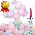 Miniatyrbild 1 av 4: TD® 100 bitar Latexballong Pastellfärg med pump-ballongdekoration Dop Bröllop Alla hjärtans dag-Dekorativ latexballong