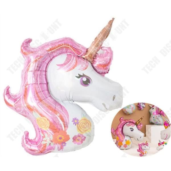 TD® Stor Unicorn Air Flytande Ballong för barnfödelsedagsfest - Dekoration för hemmafest