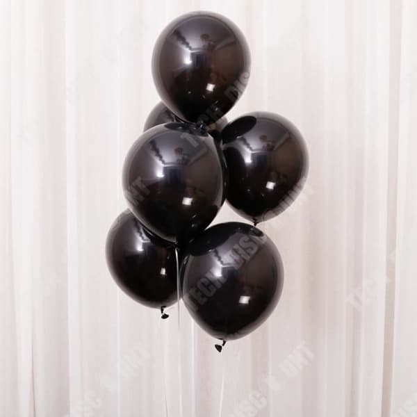 TD® 100 Svarta ballonger 27 cm - Dekorativa ballonger för födelsedagar, bröllop, evenemang, fester...-Baudruche ballonger