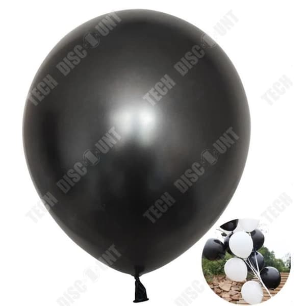 TD® 100 Svarta ballonger 27 cm - Dekorativa ballonger för födelsedagar, bröllop, evenemang, fester...-Baudruche ballonger