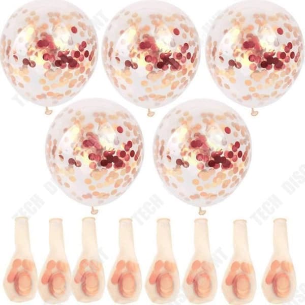 TD® 30 delar 12 tums roséguld konfettiballonger - födelsedagsbröllopsdekoration