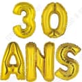 Miniatyrbild 2 av 4: TD® 1 Gold 30 ÅRS Jubileumsfolieballongsats - Dekorativa verktyg för fester, evenemang...