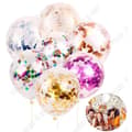Miniatyrbild 1 av 4: TD® 20 st 12-tums guldkonfettiballonger set - födelsedagsbröllopsdekoration