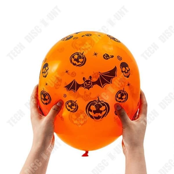 TD® Halloween-dekoration Halloween-pumpafladdermusballonger Halloween-festdekoration Tryckta halloweenballonger