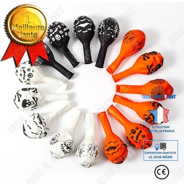 TD® Halloween-dekoration Halloween-pumpafladdermusballonger Halloween-festdekoration Tryckta halloweenballonger