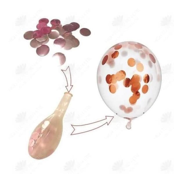 HTBE® Pink Rose Gold Glitter Dekorativa Ballonger Bröllopsfödelsedagsfest Romantisk Festlig Atmosfär Vackra Ballonger 30-pack