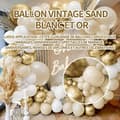 Miniatyrbild 4 av 4: TD Ballongbåge 185 st emulsionsballongbåge födelsedag vit ballongbåge och flerfärgad sportig svängd ballongbåge