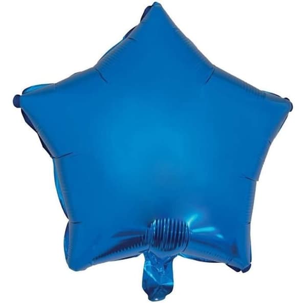 P'TIT Clown re22316 - Mylarballong Stjärna 37 cm Blå