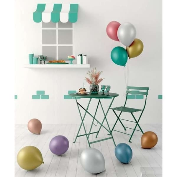Kromballonger - P'TIT Clown - Paket med 8 - 30 cm - Heliumn - 100% Naturlatex