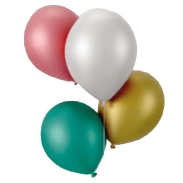 Kromballonger - P'TIT Clown - Paket med 8 - 30 cm - Heliumn - 100% Naturlatex
