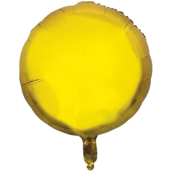 P'TIT Clown re22322 - Mylarballong Rund 37 cm GULD