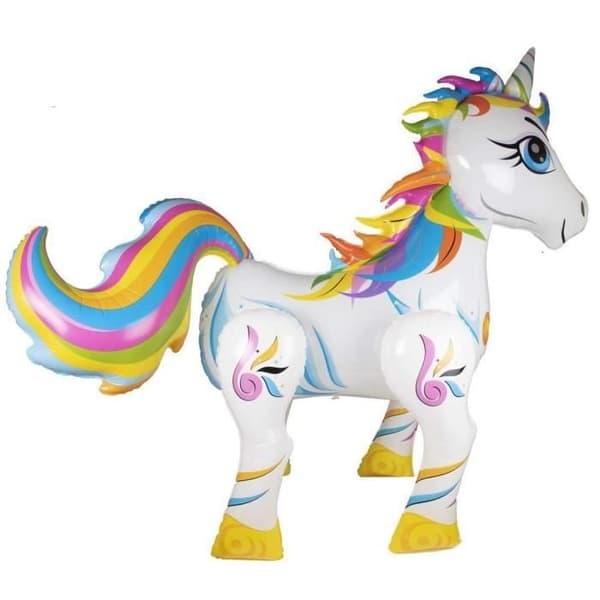 P'TIT Clown re22758 - Gigantisk aluminiumballong Unicorn 165 cm