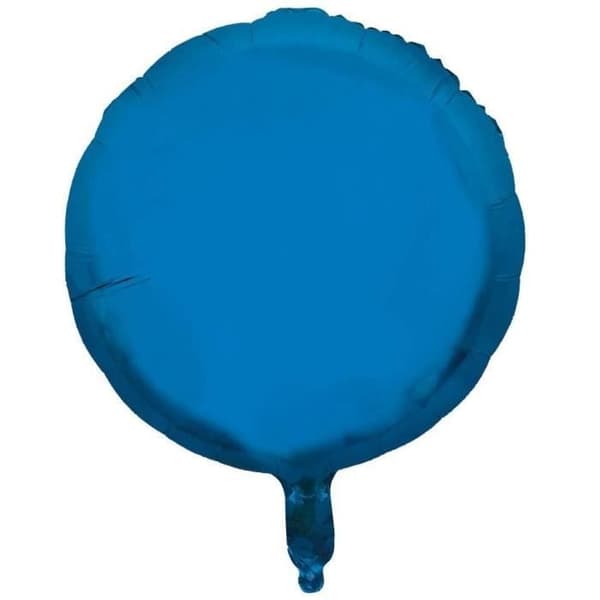 Ballong mylar - LILLA CLOWN - re22324 - Rund 37 cm - Blå - Hög kvalitet