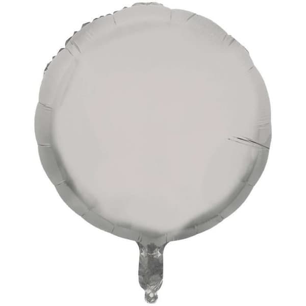 Mylarballong - P'TIT Clown - 37 cm - Silver - Kan blåsas upp med luft eller helium - Chic dekoration