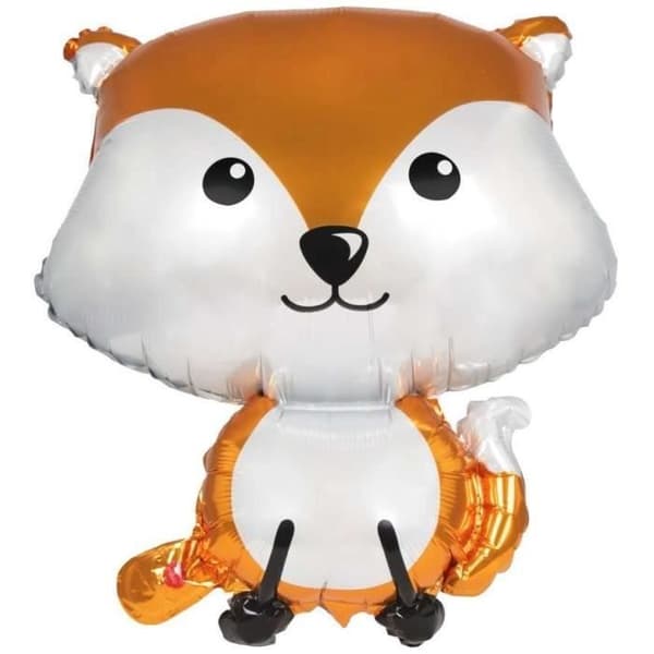 Ballong - LITEN Clown - Räv - 60 cm - Mylar - Festdekoration