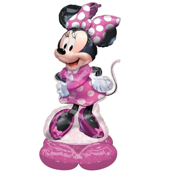 Minnie Mouse formad ballong - Disney - 83x122cm - Rosa - Metall