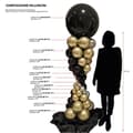 Miniatyrbild 4 av 4: Dekorativ ballong - pump för ballong Ciao - 20279 - Tryckta Smurfar latexballonger, 10 stycken