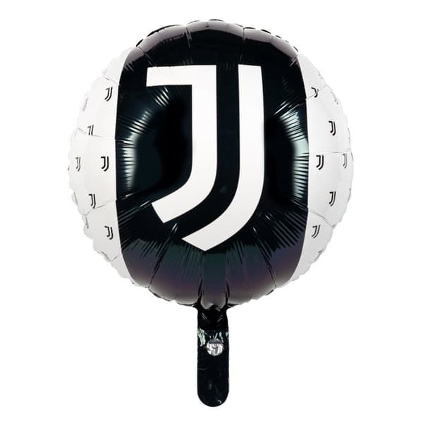 Aluminiumboll Juventus svart och vitt 43 cm - Svart
