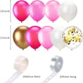Miniatyrbild 2 av 2: Ballongbåge - Rosa/Guld Starka Ballonger