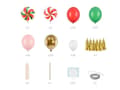 Miniatyrbild 3 av 3: Ballonggirlang Candies, mix, 170x155 cm