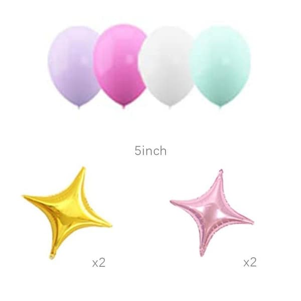 Ballongbåge - Lila/Rosa/Guld