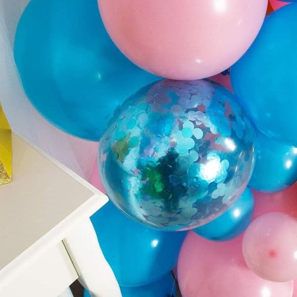Ballongbåge - Blå/Rosa Starka Ballonger