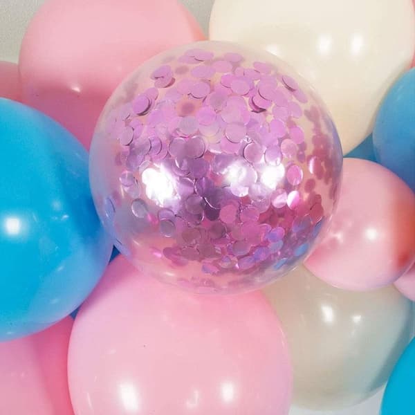 Ballongbåge - Blå/Rosa Starka Ballonger