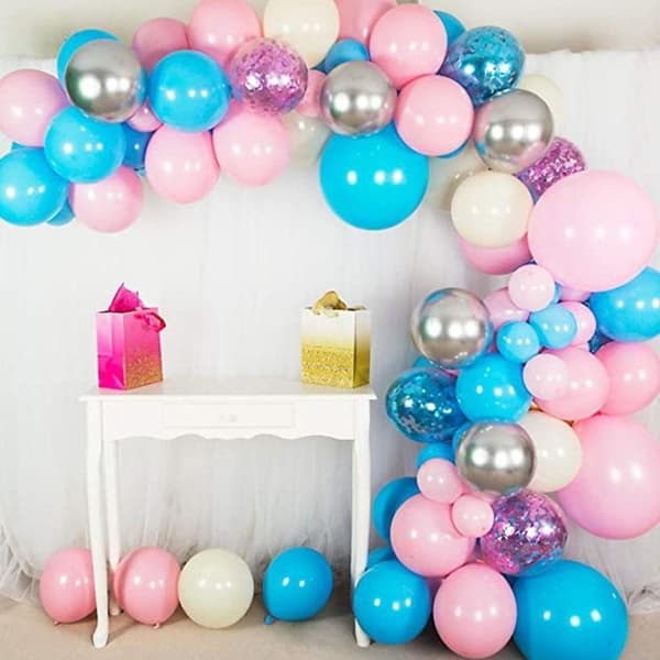 Ballongbåge - Blå/Rosa Starka Ballonger
