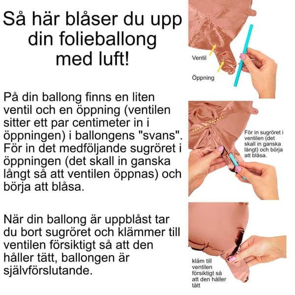 50-års Födelsedag Ballonger - Guld & Svart - Dekoration för Fest, Kalas & Jubileum