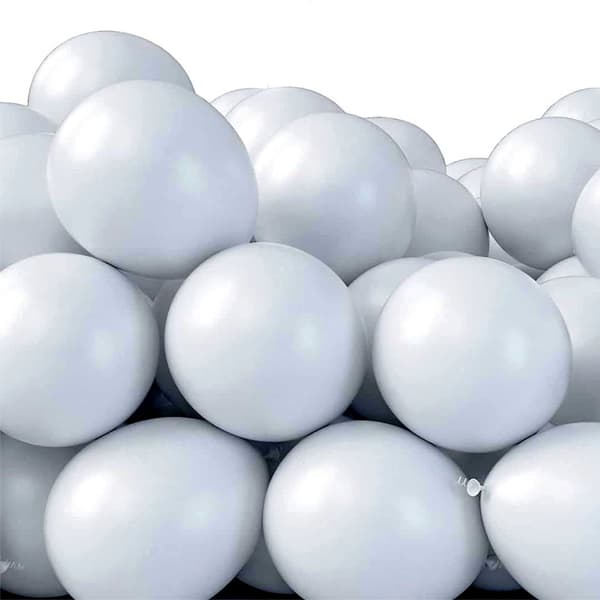 Valkoiset ilmapallot häihin - 25-pakkaus, heliumlaatuinen, ympäristöystävällinen, korkealaatuinen
