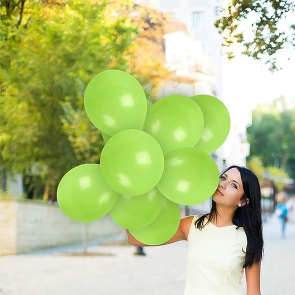 Grønne balloner latexfest fødselsdag - limegrøn helium festballoner til bryllup, fødselsdag, eksamen og babyshower
