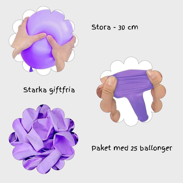 Lila Ballonger till Fest Födelsedag - Ballonger i Lila för en Mångsidig och Högkvalitativ Festdekoration