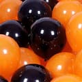 Pikkukuva 1 / 5: Ilmapallot oranssi musta Halloween-ilmapallo oranssi musta - Halloween-koristeet, Hocus Pocus -koristelu, ensiluokkainen laatu