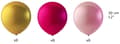 Miniatyrbild 2 av 4: Guld & Rosa Latexballonger 24-Pack 30cm - Idealiska för Bröllop, Födelsedag, Babyshower & Fest