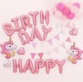 Pikkukuva 1 / 2: Balloon Bow Unicorn-Happy Birthday