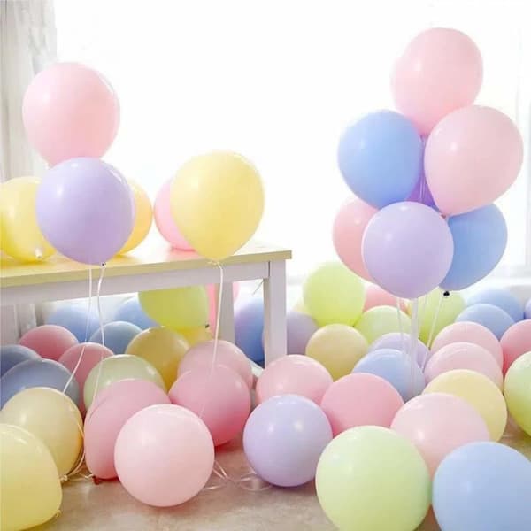 Sassier - Ballonger Pastell Candy Macaron Mix 24 -pack